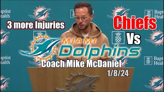 Coach Mike McDaniel Condensed Interview Post Bills Pre Kansas City Chiefs Miami Dolphins amp IMO [upl. by Nageem]