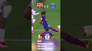 Barcelona vs PSG champions league 2024 football footballshorts chamionsleague barcelona psg [upl. by Danita]