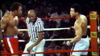 George Foreman vs Muhammad Ali  Oct 30 1974  Entire fight  Rounds 1  8 amp Interview [upl. by Ecyle]