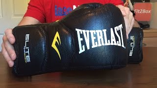 EVERLAST ELITE LACE UP TRAINING GLOVE REVIEW [upl. by Eizzo]