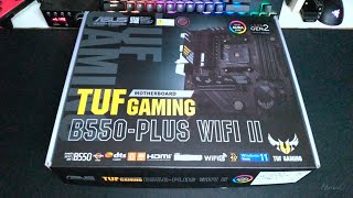 ASUS TUF GAMING B550 PLUS WIFI II 2023 Version  Unboxing amp Test [upl. by Yeldar595]