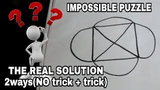 The real solution of the impossible puzzle [upl. by Elyagiba622]