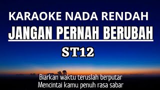 ST12  Jangan Pernah Berubah Karaoke Lower Key Nada Rendah Pria 3 [upl. by Uht]