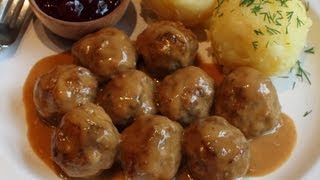 Swedish Meatballs Recipe  Beef amp Pork Meatballs with Creamy Brown Gravy [upl. by Ynohtn]