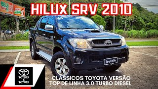 TOYOTA HILUX SRV 2010 TURBO DIESEL 4X4 UM CLÁSSICO TOYOTA COM DETALHES DO INTERIOR E EXTERIOR [upl. by Kared172]