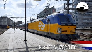 NJ 402 en NJ 42040490 op Amsterdam CS [upl. by Vinay]