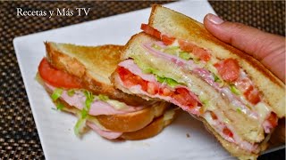 Este es el Sandwich mas delicioso que comerás rapido fácil y riquisímo [upl. by Tirb]