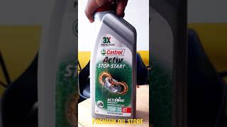 Castrol Active StopStart 4T 10w30 Mineral Motorcycle Oil shorts [upl. by Marciano]