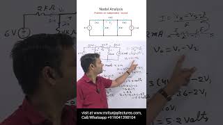 nodal analysis problems with solutions  Basic Electrical Engineering shorts short shortsvideo [upl. by Martyn]