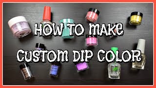 Whats The 411  Custom Dip Powder Color [upl. by Yrrej716]