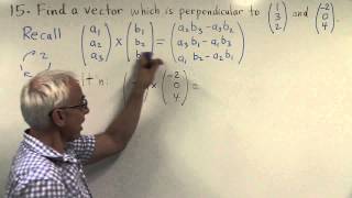 Perpendicular vector Ch2 Pr15 [upl. by Merta173]