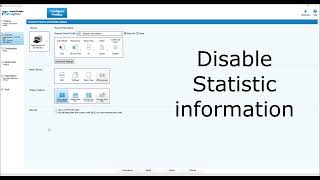 Disable Statistic information [upl. by Dorsy]