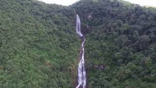 Hebbe Falls Aerial View  Chikkamagalur  Karnataka [upl. by Egiap]