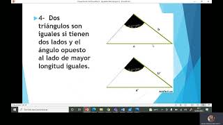 Igualdad de triángulos diferentes casos Johanna Pérez [upl. by Nerrag]