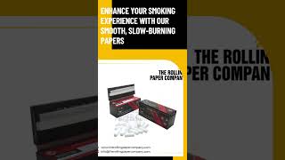 Premium Rolling Paper for Tobacco  The Rolling Paper Company [upl. by Artima403]