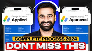 Google AdSense Account Full Setup Tutorial  Hindi 2024 [upl. by Htinek]