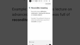 Recondite meaning [upl. by Matless60]