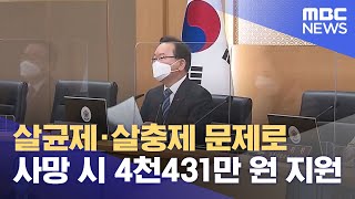 살균제·살충제 문제로 사망 시 4천431만 원 지원 2021122812MBC뉴스 [upl. by Blaise]