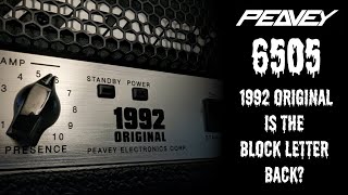 Peavey 6505 1992 Original  QC Issues and the Return of the Block Letter [upl. by Zosema743]