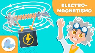 ELECTROMAGNETISMO para niños ⚡🧲 ¿Qué es un electroimán 🔌 Ciencias para niños [upl. by Risley]