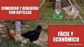 Hago comederos y bebederos para mis gallinas con botellas de plástico quotEl Rincón del Sogueroquot [upl. by Sayette]