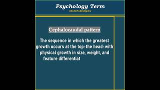 what is Cephalocaudal pattern  pattern education psychology psychologyfacts school [upl. by Rieth]