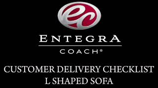 Entegra Coach L Shaped Sofa Delivery Video [upl. by Aryhs]