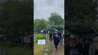 Hazel mccallion walk for Health Rain ☔️ people enjoyed feel good 5k 2 June 2024 🇨🇦Mississauga [upl. by Ellirpa894]