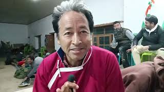 snom wangchuk reaction on recent districts status 6th schedule for ladakh padyatra Delhi Chalo [upl. by Keese]