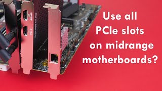 Using all PCIe slots on mainstream motherboards Watch this before you cheap out on motherboard [upl. by Bomke310]