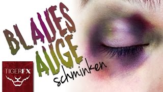 Blaues Auge schminken  TigerFX [upl. by Pape612]