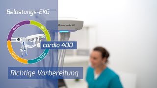 Anwendervideo BelastungsEKGrichtige Vorbereitung cardio 400 [upl. by Milicent]