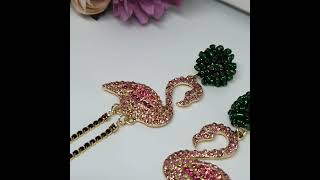 FLAMINGO EARRINGS  E133 [upl. by Yeltsew777]