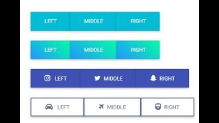 Bootstrap 4 Tutorial in Hindi Part 19 Bootstrap 4 Button Group in Hindi Button Groups in Bootstrap [upl. by Schiff]