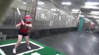 Isabelle Lassiters Batting Practice in the Cage [upl. by Steward]