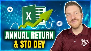 Stock Annual Return amp Standard Deviation in Excel  FREE FILE [upl. by Sitoeht]