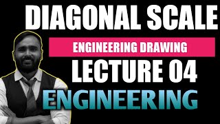 DIAGONAL SCALE ENGINEERING DRAWINGSGRAPHICSENGINEERINGPRADEEPSIR [upl. by Schrader]