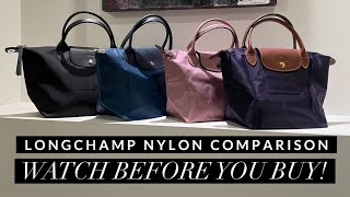 Longchamp Nylon Range Comparison  NeoGreenClubOriginal [upl. by Strage]