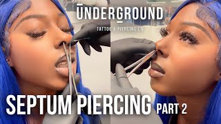 SEPTUM PIERCINGS  PART 2 [upl. by Hay]