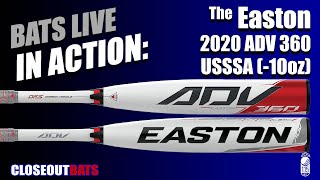 Closeoutbatscom Easton ADV 360 258quot Big Barrel USSSA Bat SL20ADV108 10oz 2020 [upl. by Coretta]