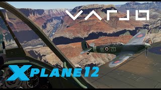 XPlane 12  Spitfire  Grand Canyon  Varjo Aero VR [upl. by Jaquelyn]