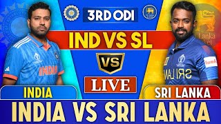 Live IND vs SL 3rd ODI  India vs Sri Lanka Live Match today  FSD SPORTS LIVE [upl. by Eisinger]