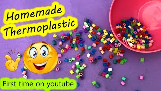 How to make thermoplastic beads at homediy beadsplastic granuleshow to make beadsSajals Art [upl. by Esiuolyram592]