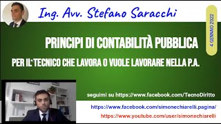 Principi di contabilità pubblica di Stefano Saracchi 412022 [upl. by Thoer]