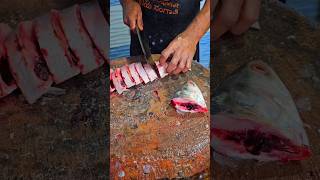 Hilsa fish cutting skills trending seafood fish food shortvideo viralvideo instagram youtube [upl. by Feenah]