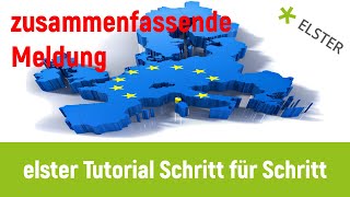 elster online  Die Zusammenfassende Meldung [upl. by Anstice]