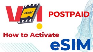 How to Activate Vodafone idea eSIM at Home  step by step guide [upl. by Saint]