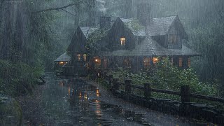 Focus and Sleep Well with Heavy Rain in the Jungle  Natural Sounds for Sleep Study and Meditation [upl. by Aronow]