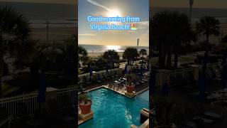 Beautiful view from The Ocean Beach Club Virginia Beach shorts beach virginia waltdisneyworld [upl. by Sherwin]