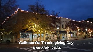 Calhoun Ga Thanksgiving Day 2024 Video travel tourism dashcam video travel tourism crow [upl. by Dennie514]